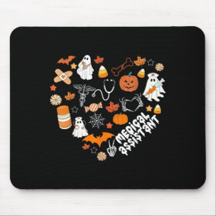 Heart Halloween Medical Assistant CMA Nursing Mouse Pad