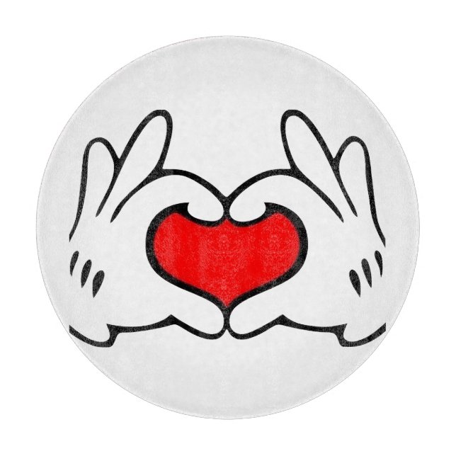 Heart Hand  Cutting Board (Front)