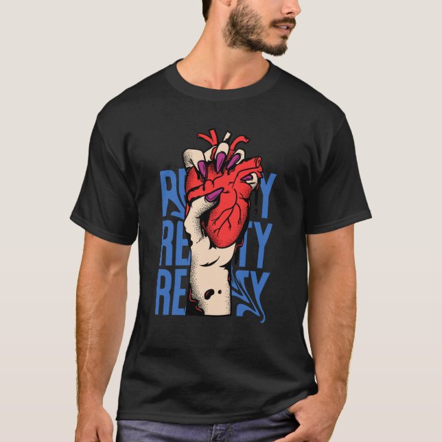 "Heart & Hand: Embrace Empathy T-Shirt" T-Shirt (Front)