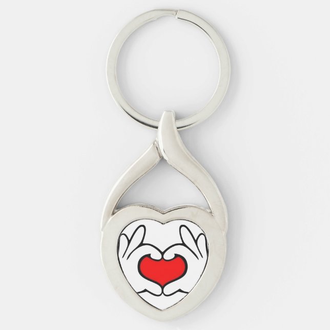 Heart Hand  Keychain (Front)