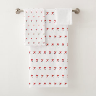 Heart hand towel