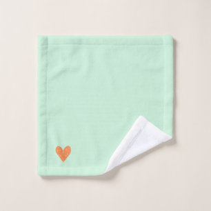Heart hand towel