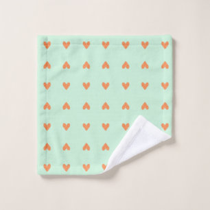 Heart hand towel