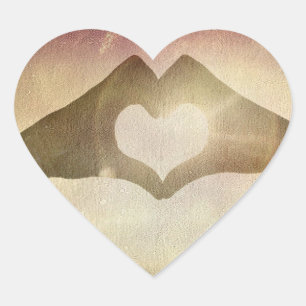 Heart Hands Heart Sticker