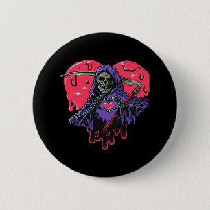 Heart Hands Reaper Classic 2 Inch Round Button