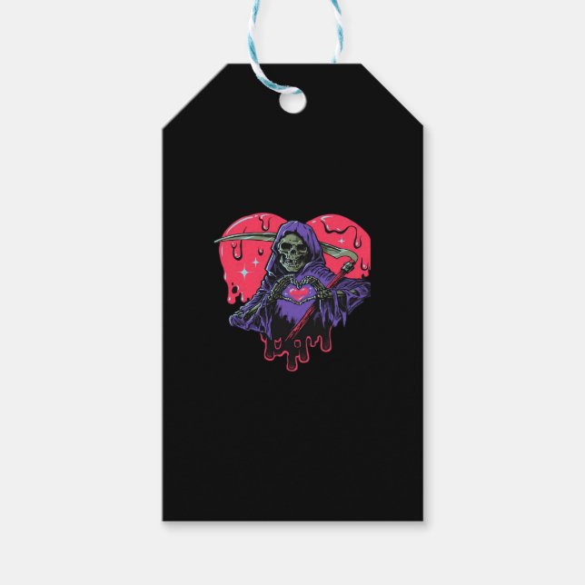 Heart Hands Reaper Classic Gift Tags (Front)