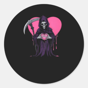 Heart Hands Reaper Classic Meme Classic Round Sticker