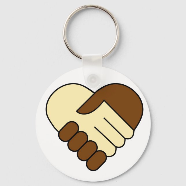 'Heart handshake' keychain (Front)