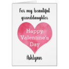 Heart Happy Valentine's Day Granddaughter