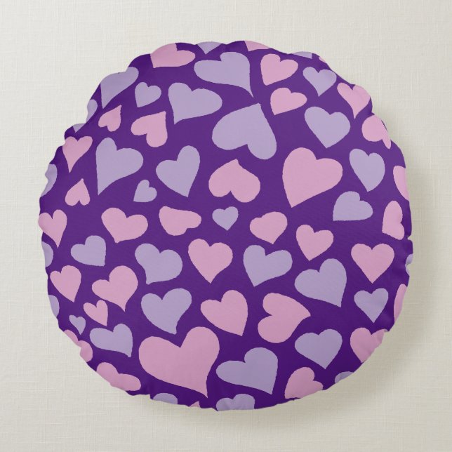 Heart Harmony Round Pillow (Front)