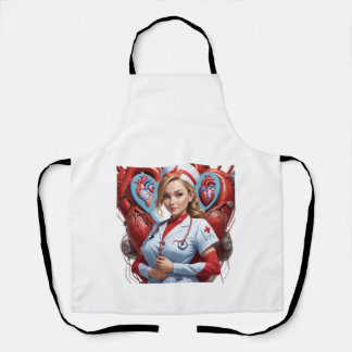 Heart & Healing – Nurse with Anatomical Heart Apron