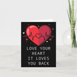 Heart Health Awareness Go Red Healthy Sticker  Card