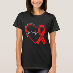 Heart Health Heart Disease Awareness Chd Heartbeat T-Shirt