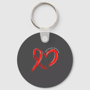 Heart Health Heart Disease Awareness Chd Mens Wome Keychain