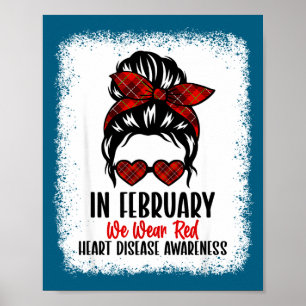 Heart Health Heart Disease Awareness Heartbeat Chd Poster