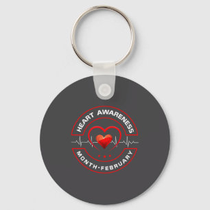 Heart Health Month February American Heart Health Keychain
