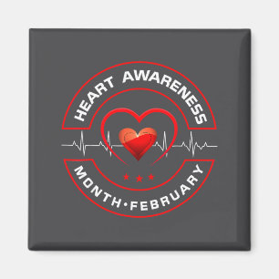 Heart Health Month February American Heart Health Magnet