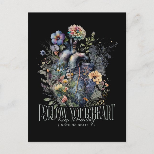 Heart Health Pun Postcard (Front)