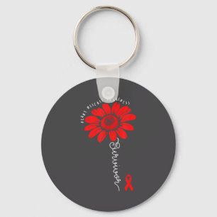 Heart Health Survivor Heart Disease Awareness Chd  Keychain
