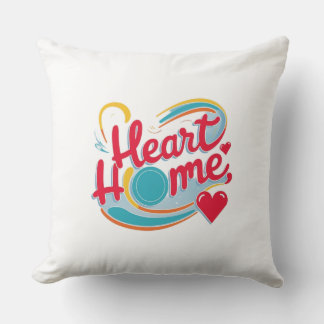 Heart Home Throw Pillow