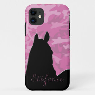 Heart Horse I (pink camo II) iPhone 11 Case