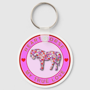 HEART HORSE KEYCHAIN