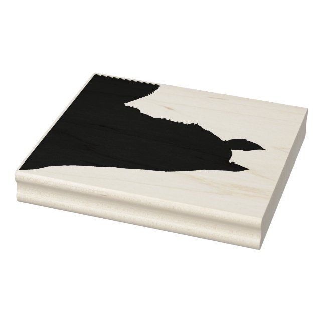 Heart Horses I (silhouette) Rubber Stamp (Stamp)