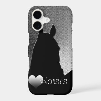 Heart Horses I (silver heart) iPhone 7 Case