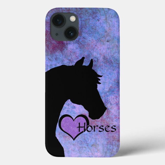 Heart Horses II (purple) Case-Mate iPhone Case (Back)