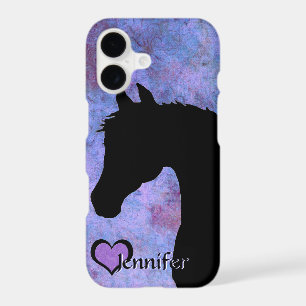 Heart Horses III (violet/bleu)