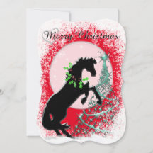 Heart Horses V (green tree)