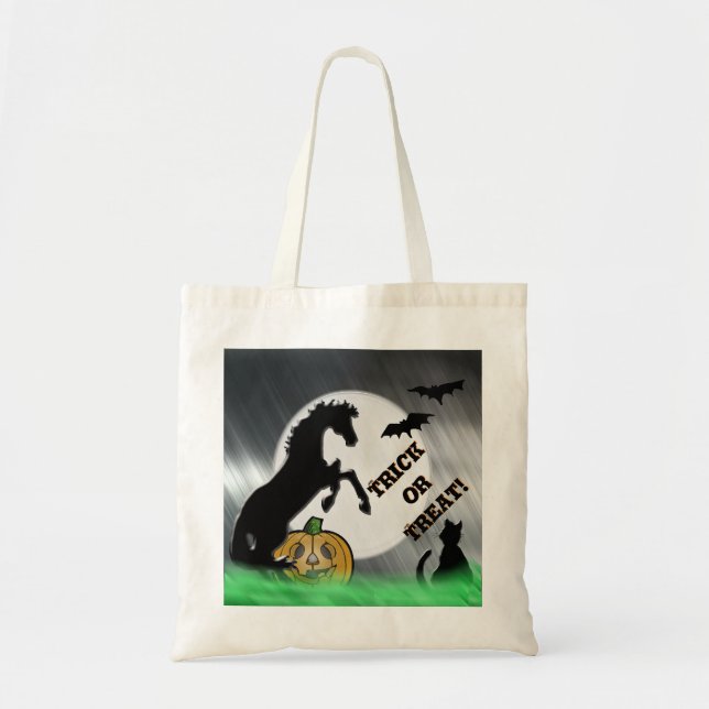 Heart Horses V Halloween Tote Bag (Front)