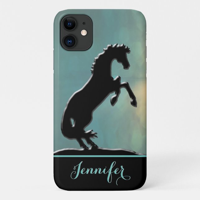 Heart Horses V (misty yellow green) Case-Mate iPhone Case (Back)