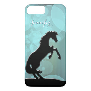 Heart Horses V (teal bubbles) Case-Mate iPhone Case