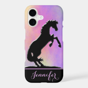 Heart Horses V (violet et jaune)