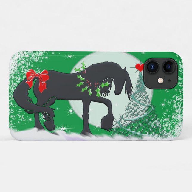 Heart Horses VI (Holiday Tree) Case-Mate iPhone Case (Back (Horizontal))