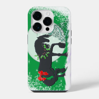 Heart Horses VI (Holiday Tree) iPhone 14 Pro Case
