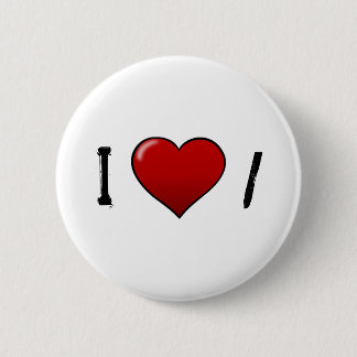 heart, I, / 2 Inch Round Button