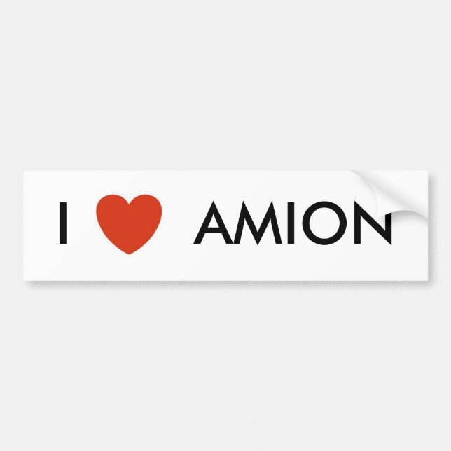 heart, I       AMION Bumper Sticker (Front)