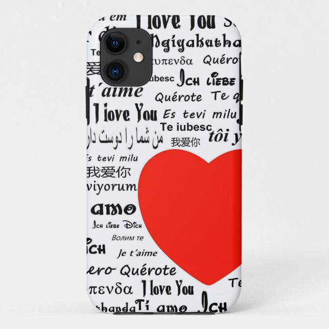 heart i love you Case-Mate iPhone case (Back)