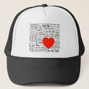 heart i love you trucker hat