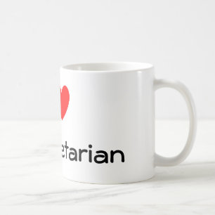 Heart, I, My Vegetarian Coffee Mug