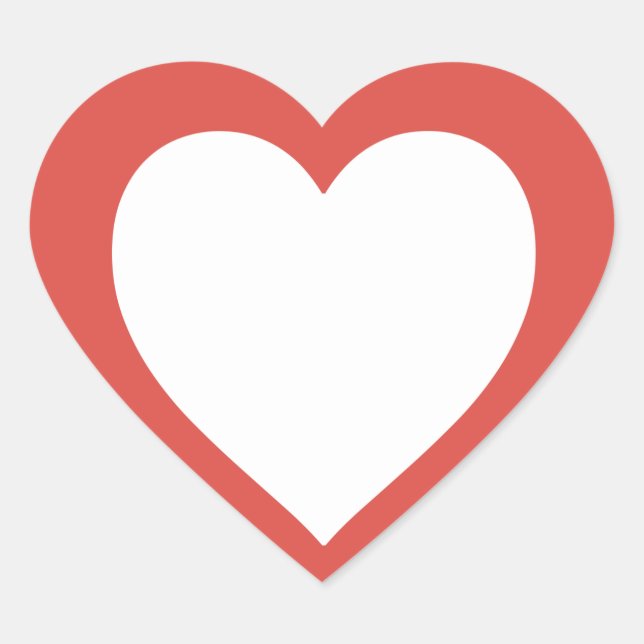 Heart Illustration Art – Cute & Aesthetic  Heart Sticker (Front)