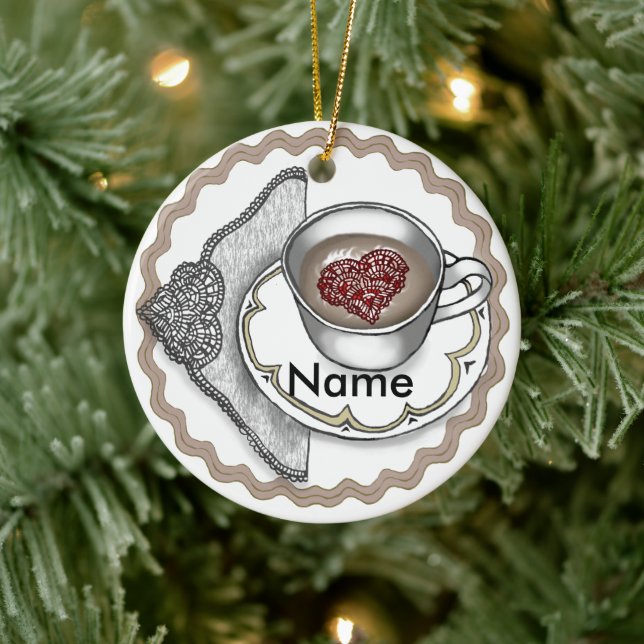 Heart In A Cup Ornament  (Tree)