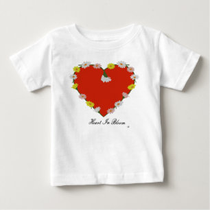 Heart In Bloom Baby T-Shirt