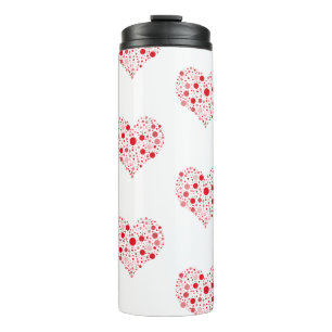 Heart In Dots Thermal Tumbler