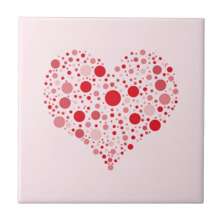 Heart In Dots Tile