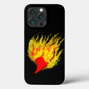 Heart in Flames iPhone 13 Pro Case