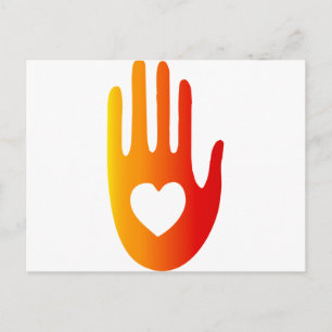 Heart in Hand Postcard