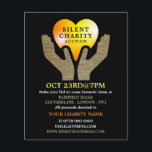 Heart in Hands, Silent Charity Auction Event Flyer<br><div class="desc">Heart in Hands,  Silent Charity Auction Event Advertising Flyer by The Business Card Store.</div>